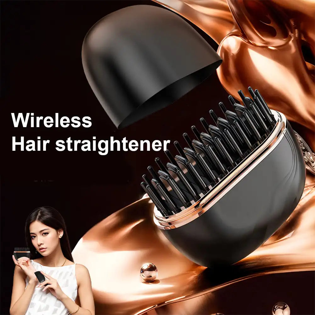 Mini hair Straightening Wireless Comb